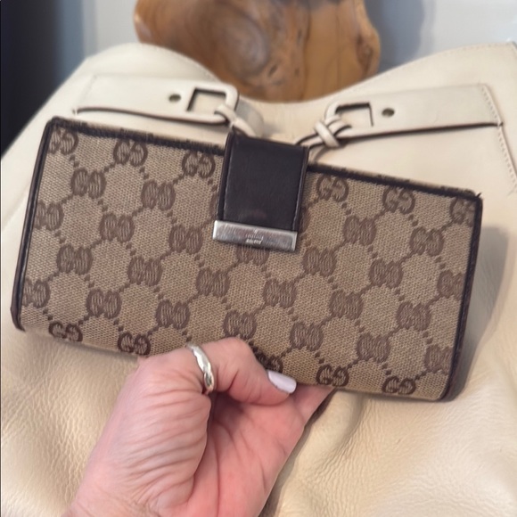 SOLD. SOLD. Gucci  Ophidia Leather Brown Monogram Wallet - Picture 9 of 9